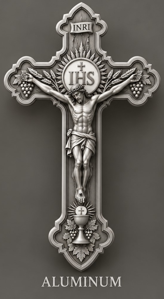 Aluminum Holy Mass Crucifix